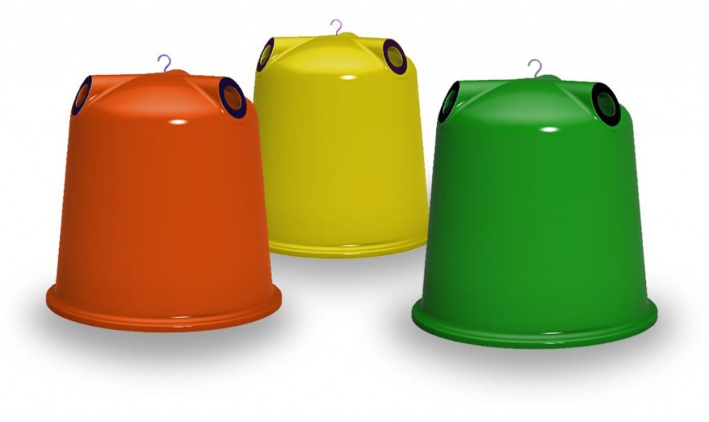 contenedor de reciclaje de vidrio